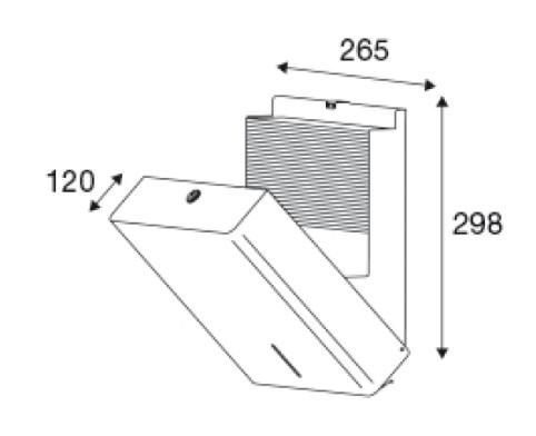 Pressalit Public Classic papirdispenser - Manuel - Rustfrit stål