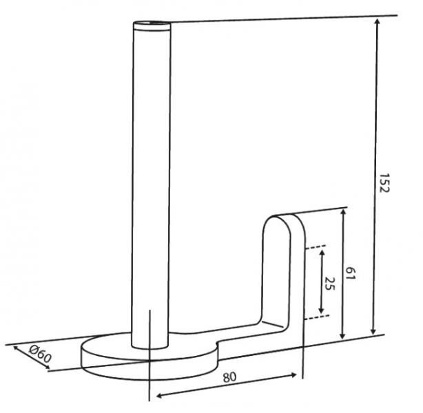 Damixa Zen reserve toiletrulleholder - Børstet messing Damixa Zen reserve toiletrulleholder - Børstet messing