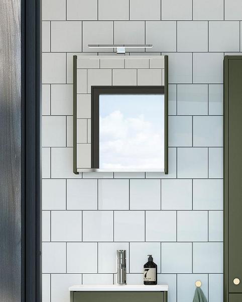 Gustavsberg Graphic 45 spejlskab - Grøn mat