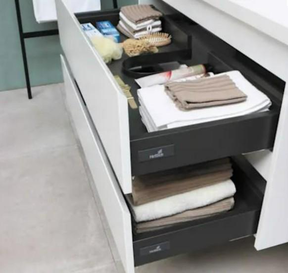 Sanibell Proline møbelsæt 100 m/integrerede greb - Mat hvid Sanibell Proline møbelsæt 100 m/integrerede greb - Mat hvid