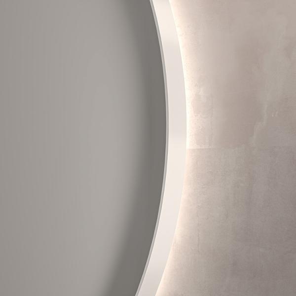 Sanibell Ink SP17 rundt spejl m/backlight, varme og sensor Ø120 - Mat hvid Sanibell Ink SP17 rundt spejl m/backlight, varme og sensor Ø120 - Mat hvid