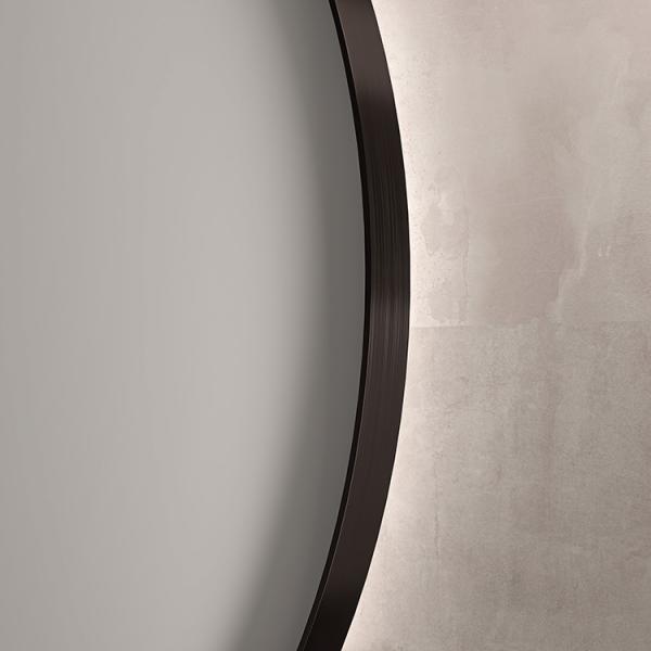 Sanibell Ink SP17 rundt spejl m/backlight, varme og sensor Ø60 - Børstet gunmetal Sanibell Ink SP17 rundt spejl m/backlight, varme og sensor Ø60 - Børstet gunmetal