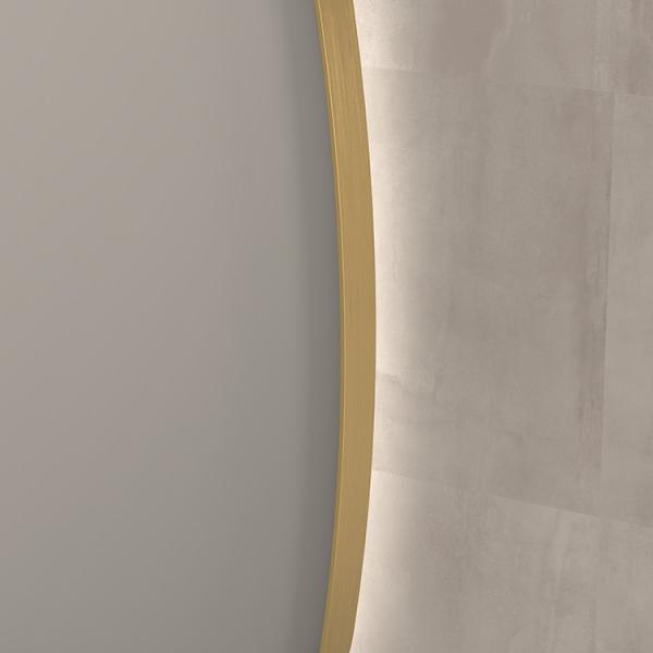 Sanibell Ink SP30 superellipse spejl m/backlight, varme og sensor 120 x 80 cm - Børstet mat guld Sanibell Ink SP30 superellipse spejl m/backlight, varme og sensor 120 x 80 cm - Børstet mat guld