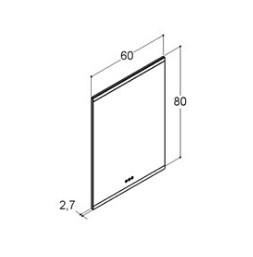 Dansani Panorama spejl med lysstyring - 60 Dansani Panorama spejl med lysstyring - 60