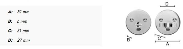 Beslagsboden Design toiletbeslag - Børstet messing PVD