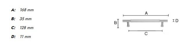 Beslagsboden B6361 m&oslash;belgreb m/crystal cut - B&oslash;rstet messing