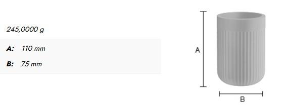 Beslagsboden Wave tandkrus - Mat hvid Beslagsboden Wave tandkrus - Mat hvid