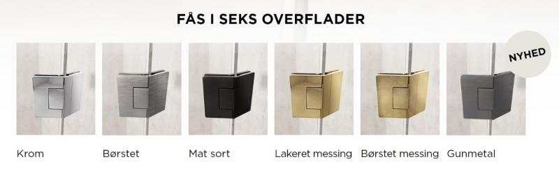 Strømberg Lucca 50 nichedør m/fast væg - Skræddersyet Strømberg Lucca 50 nichedør m/fast væg - Skræddersyet