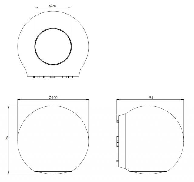 Cassøe Globe væglampe - Mat sort Cassøe Globe væglampe - Mat sort