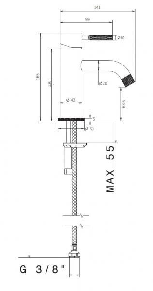 Cassøe Crystal Cut komplet pakke til badeværelset - Mat bronze