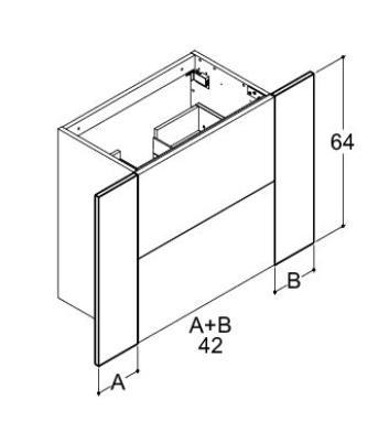 Dansani Tilpasningsstykke H64 cm - Valgfri farve Dansani Tilpasningsstykke H64 cm - Valgfri farve