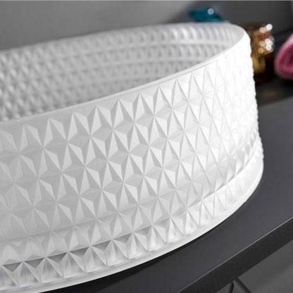 Cassøe Morello 36 fritstående bowlevask - Glas/Mat hvid Cassøe Morello 36 fritstående bowlevask - Glas/Mat hvid