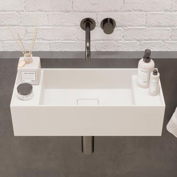 Ideavit Solidbliss 55 håndvask t/væg - Uden overløb - Uden hanehul