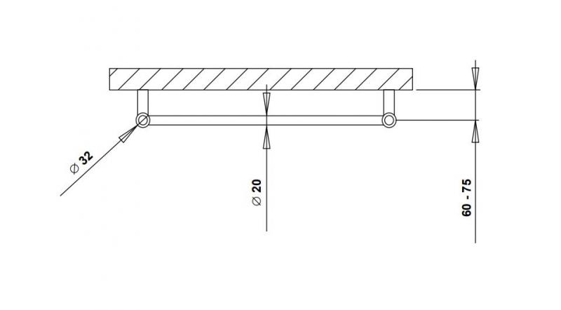 Strømberg Sorano håndklædetørrer - 50x58 cm - Krom Strømberg Sorano håndklædetørrer - 50x58 cm - Krom