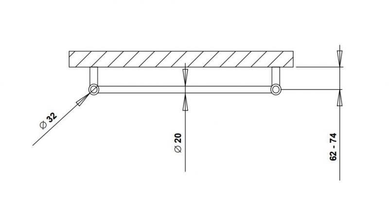Strømberg Nilo håndklædetørrer - 50x78 cm - Krom Strømberg Nilo håndklædetørrer - 50x78 cm - Krom