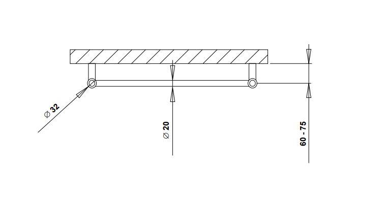 Strømberg Sorano håndklædetørrer til kombidrift - 50x79 cm - Hvid Strømberg Sorano håndklædetørrer til kombidrift - 50x79 cm - Hvid