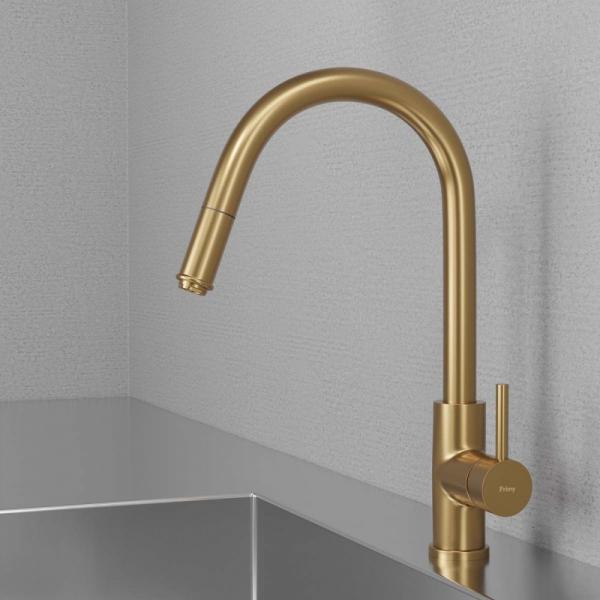 Primy Access Køkkenarmatur m/udtræk - Guld/Sand Primy Access Køkkenarmatur m/udtræk - Guld/Sand