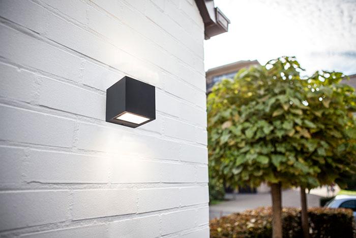 Lutec Architectural Gemini mini udendørslampe til væg Lutec Architectural Gemini mini udendørslampe til væg