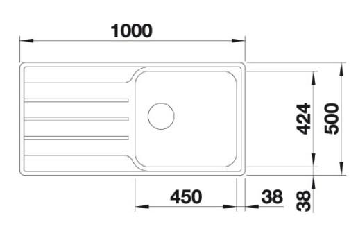 Blanco Lemis XL6S-IF køkkenvask  - Rustfrit stål Blanco Lemis XL6S-IF køkkenvask  - Rustfrit stål
