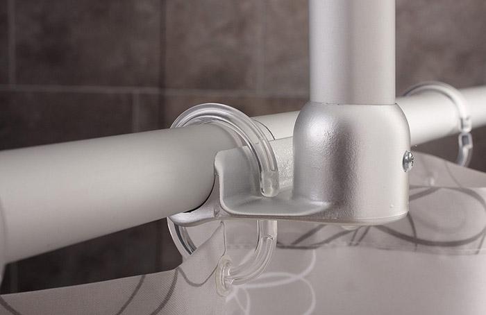 Ridder loftstøtte t/badeforhængsstang - Hvid Ridder loftstøtte t/badeforhængsstang - Hvid