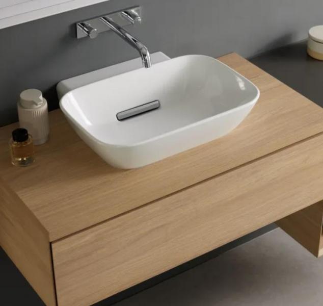 Geberit ONE 50 bowlevask op til væg - Uden overløb - Uden hanehul - KeraTect