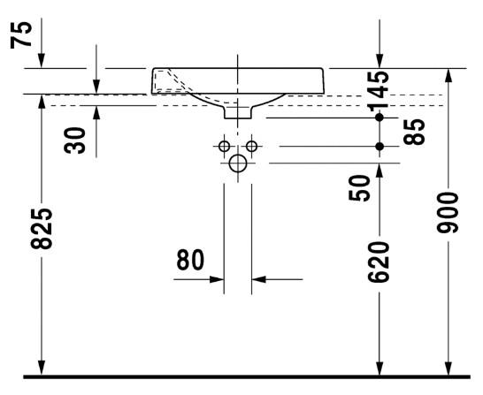Duravit Architec Ø50 fritstående bowlevask - 1 hanehul Duravit Architec Ø50 fritstående bowlevask - 1 hanehul