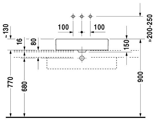 Duravit Vero 60 fritstående bowlevask - Uden hanehul