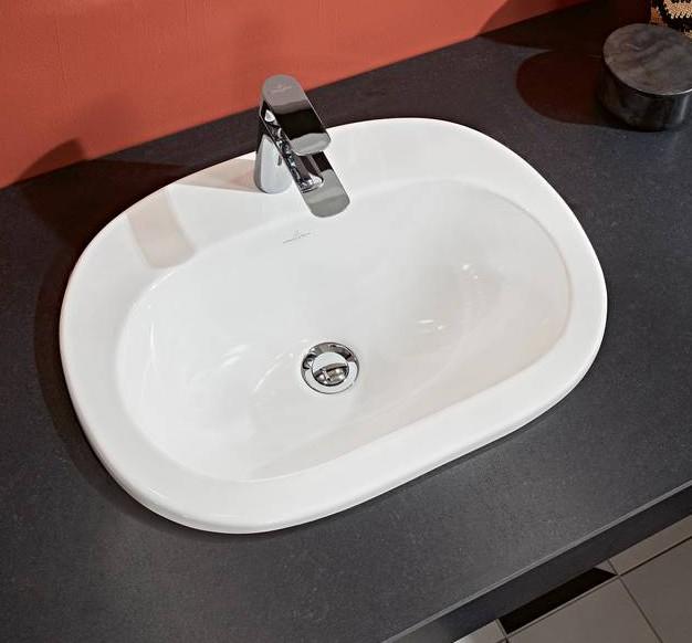 V&B O.novo 56 håndvask t/nedfældning - 1/3 hanehul V&B O.novo 56 håndvask t/nedfældning - 1/3 hanehul