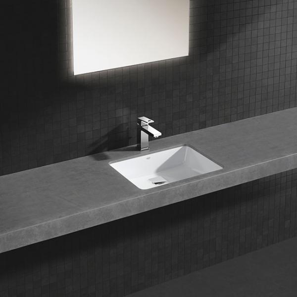 Grohe Cube 50 håndvask t/underlimning - Med overløb - PureGuard