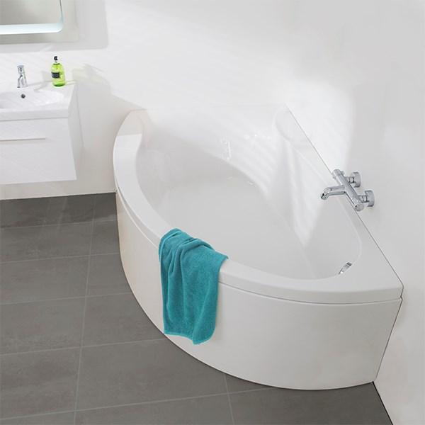 Strømberg Omega hjørnebadekar - 170 x 110 mm - Venstre - 1 ryglæn Strømberg Omega hjørnebadekar - 170 x 110 mm - Venstre - 1 ryglæn