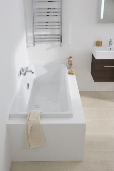 Strømberg Quantum badekar t/indbygning - 170 x 70 - 1 ryglæn - m/Carronite Strømberg Quantum badekar t/indbygning - 170 x 70 - 1 ryglæn - m/Carronite