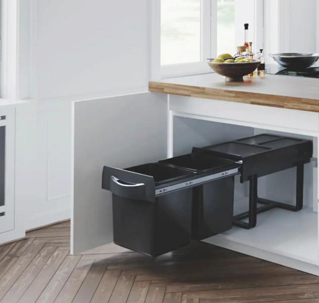Lavabo Amsterdam affaldssystem m/spande 2x16L Lavabo Amsterdam affaldssystem m/spande 2x16L