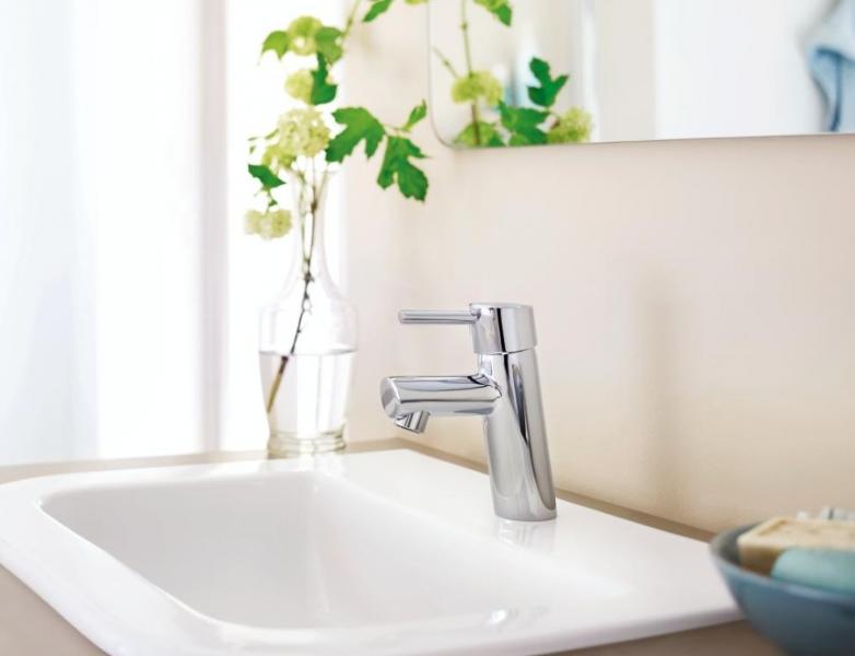 Grohe Concetto håndvaskarmatur m/Ecojoy - Krom Grohe Concetto håndvaskarmatur m/Ecojoy - Krom