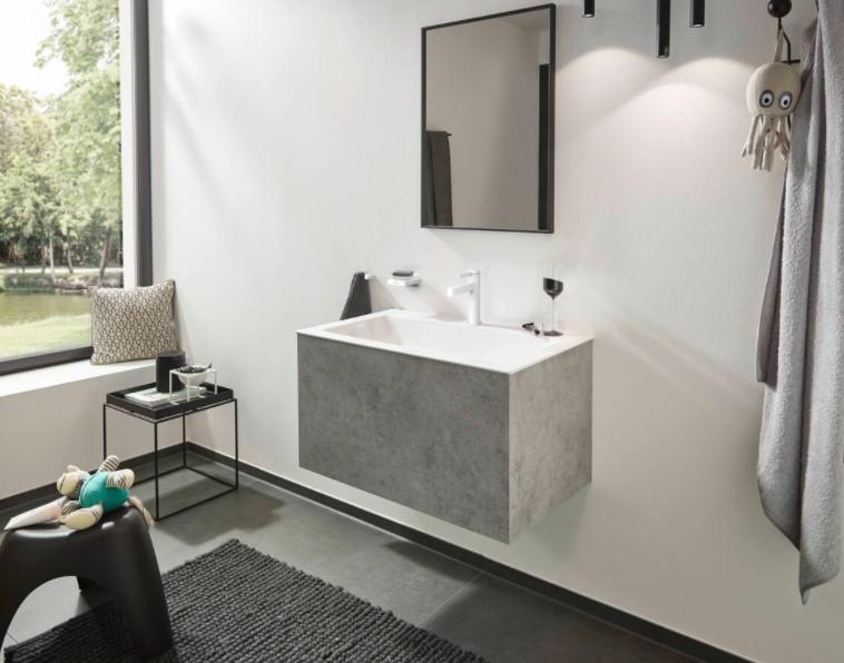 Hansgrohe Finoris 100 håndvaskarmatur m/push-open - Mat hvid Hansgrohe Finoris 100 håndvaskarmatur m/push-open - Mat hvid