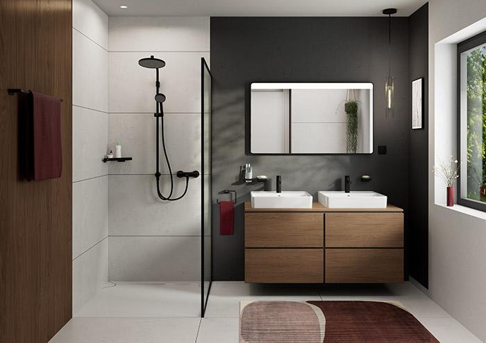 hansgrohe Zesis S håndvaskarmatur 100 CoolStart m/løft-op bundventil - Mat sort