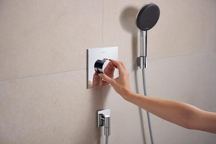 hansgrohe Ecostat Comfort E termostatarmatur til indbygning m/afspærring - 2 udtag - Krom