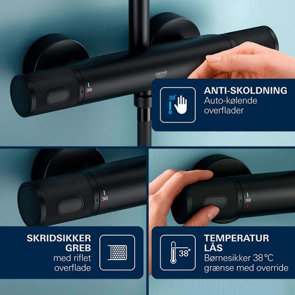 Grohe Precision Feel armatur til kar - Mat sort