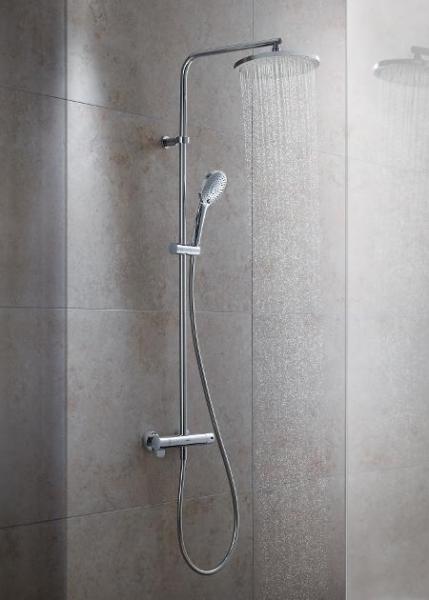 Duravit C.1 komplet brusesystem - Ø240 - Krom Duravit C.1 komplet brusesystem - Ø240 - Krom