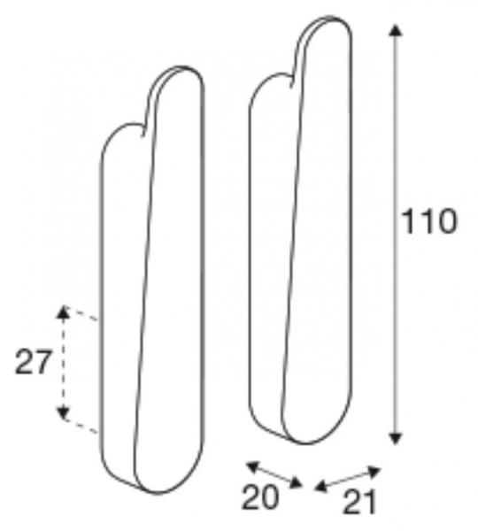 Pressalit Style stor håndklædekrog - 2 stk - Børstet stål Pressalit Style stor håndklædekrog - 2 stk - Børstet stål