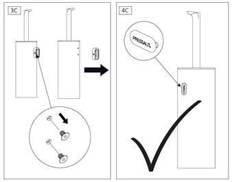 Pressalit Style toiletbørste t/væg eller gulv - Krom/sort Pressalit Style toiletbørste t/væg eller gulv - Krom/sort
