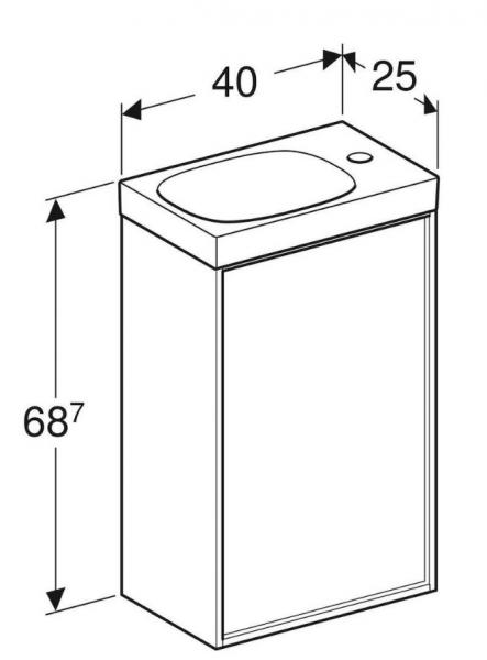 Ifö Sense Art 40 møbelsæt - Eg Ifö Sense Art 40 møbelsæt - Eg
