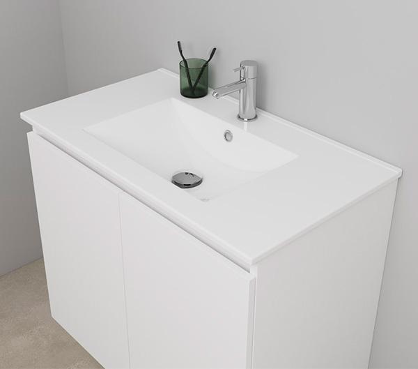 Sanibell Online 81 møbelsæt m/grebsfri låger - Mat hvid - Flatpack Sanibell Online 81 møbelsæt m/grebsfri låger - Mat hvid - Flatpack