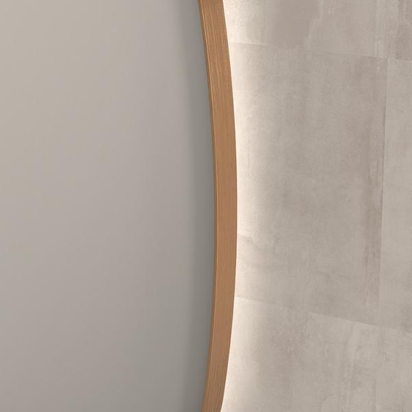 Sanibell Ink SP30 superellipse spejl m/backlight, varme og sensor 50 x 100 cm - Børstet kobber Sanibell Ink SP30 superellipse spejl m/backlight, varme og sensor 50 x 100 cm - Børstet kobber