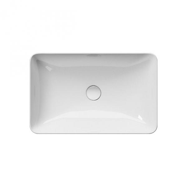 GSI Pura 60 fritstående bowlevask - Firkantet - Uden overløb - ExtraGlaze