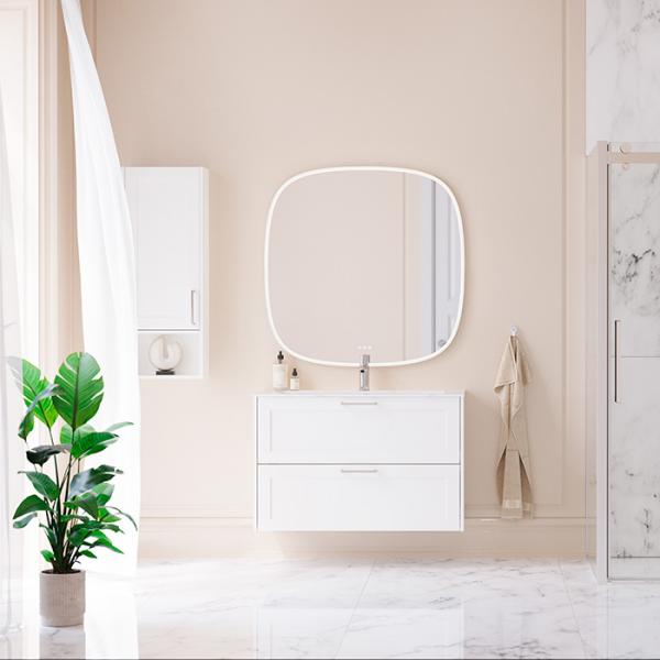 Dansani Squircle spejl 100 x 100 m/lys og lysstyring Dansani Squircle spejl 100 x 100 m/lys og lysstyring