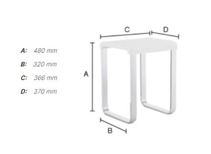 Smedbo Living badeværelsestaburet - Krom/grå Smedbo Living badeværelsestaburet - Krom/grå