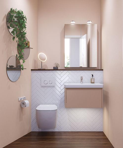 Dansani Luna Classic 60 møbelsæt m/Larghetto vask og integreret greb - Valgfri farve