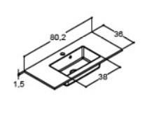 Dansani Luna Urban 80 mini møbelsæt m/Mini Minore vask og skuffer - Høj - Hvid mat Dansani Luna Urban 80 mini møbelsæt m/Mini Minore vask og skuffer - Høj - Hvid mat