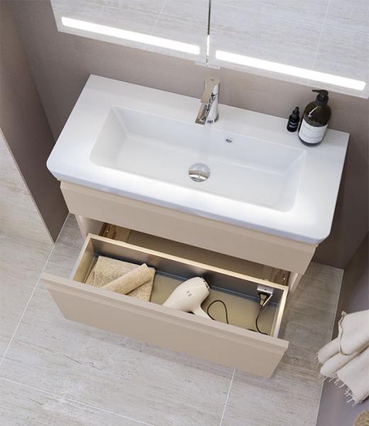 Dansani Luna Urban 80 mini møbelsæt m/Mini Larghetto vask og integrerede greb - Høj - Valgfri farve