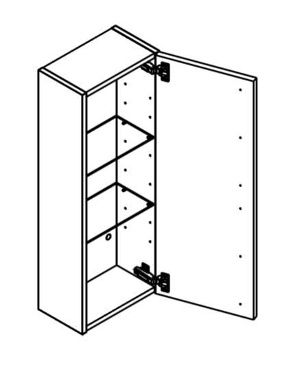 Dansani Luna Urban overskab - Venstrehængslet - Sort eg